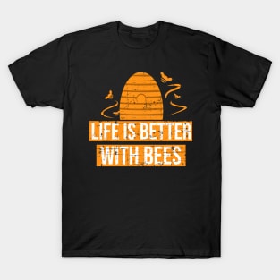 Distressed Life is Better With Bees Shirt for Men Women Kids T-Shirt